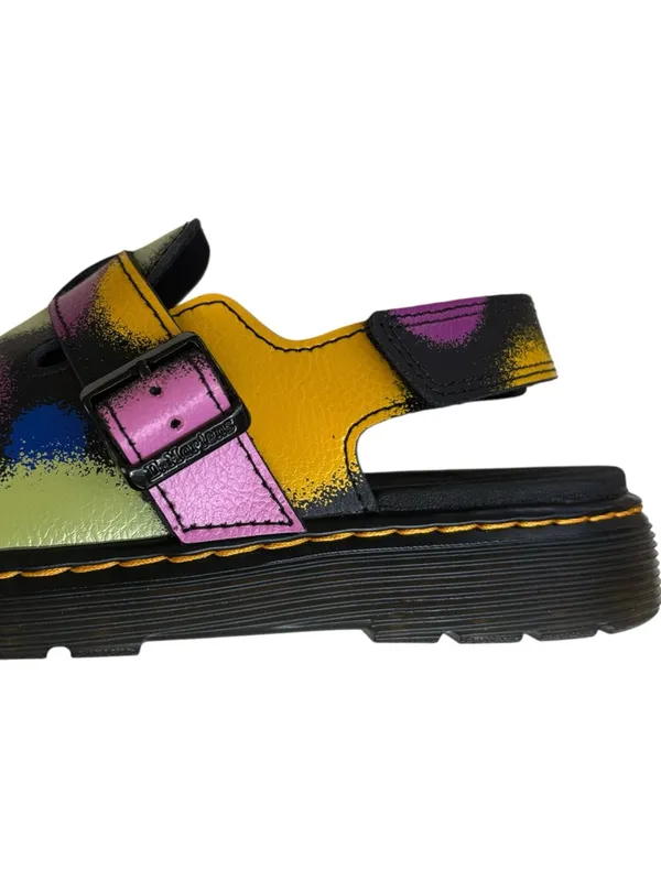 Like New Dr. Martens Leather Jorgie Multi Haze Sling Back Mules Size 6 - Image 3