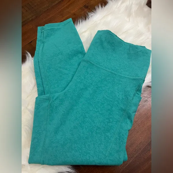 Lululemon Wunder Train HR Tight w Pockets 25” Blaze Maldives Green 12 - Image 5