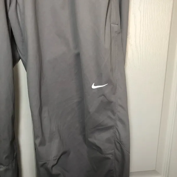Women’s Black and Grey Nike Reflective Running Pants Size M - Image 4