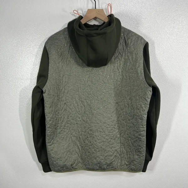 Kari Traa Quilted‎ Hooded Jacket Women's XL Green Full Zip Contrast Sleeves - Image 3