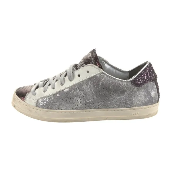 P448 John Cola Sneakers – Silver & Plum Glitter (EU 37 / US 7) - Image 3