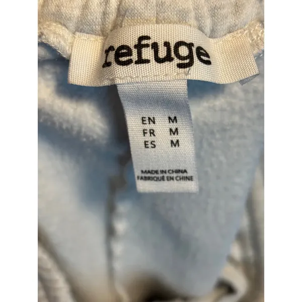 Refuge Heather Gray Lace Trim Side Stripe Sweatpants‎ Ribbon Tie Leg Medium - Image 7