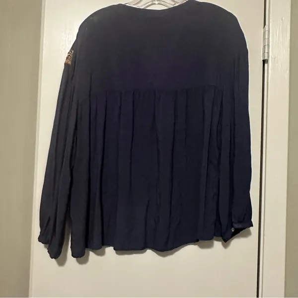 Entro bohemian blouse blue size L - Image 3