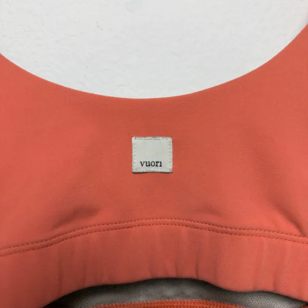 Vuori Women's‎ Daily Sports Bra Small Orange Daily Bra Scoop Neck Activewear - Image 7