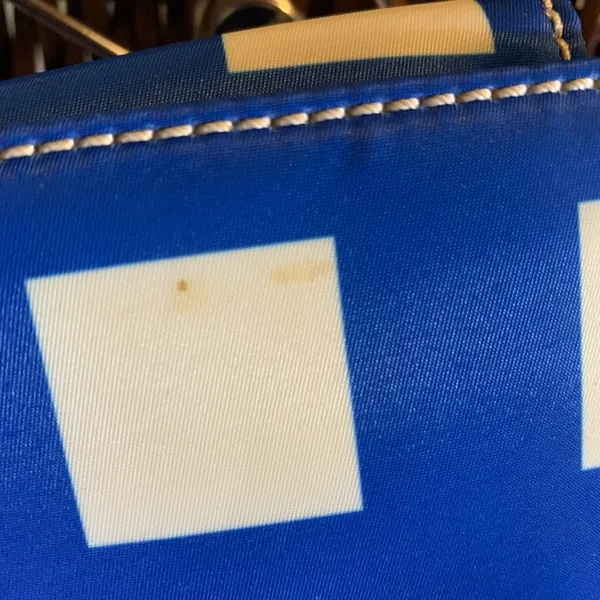 Kate Spade Berry Street Elise Tote Bag in Blue & White Checkered Pattern - Image 5