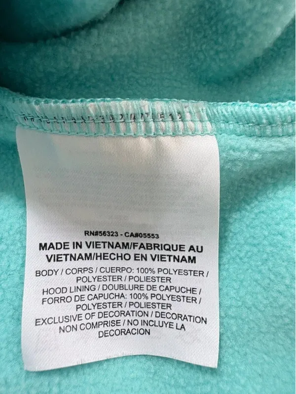 Nike Dri-FIT Hoodie M Aqua Blue Just Do It Pullover Kangaroo Pocket - Image 9