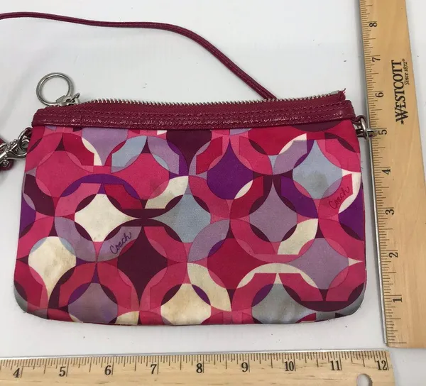 COACH Red Small Nylon Handbag - Image 4
