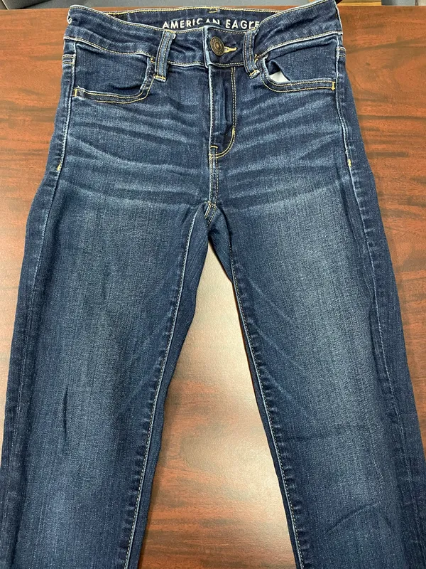 American Eagle Next Level Stretch Dark Wash Jeggings Size 0 Denim Jeans - Image 2