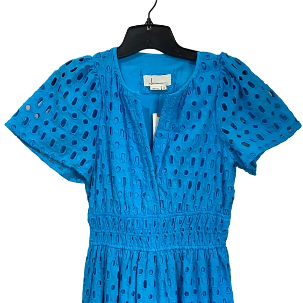 NWT Anthropologie The somerset‎ Maxi Dress: Eyelet Edition Blue Size XS - Image 4