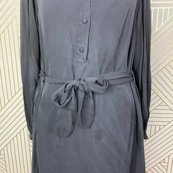 Equipment‎ Femme Francois Silk Shirt Button Down Dress in Black Size US Medium - Image 5