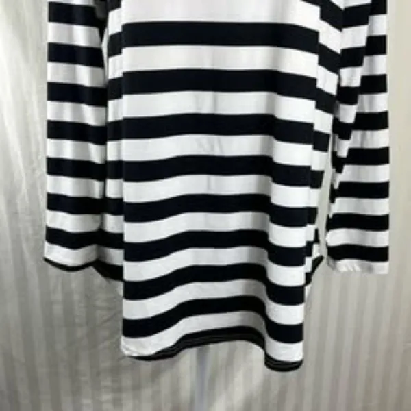 Reborn J Striped Long Sleeve Top with Brown Elbow Patches - Size Large - Image 7