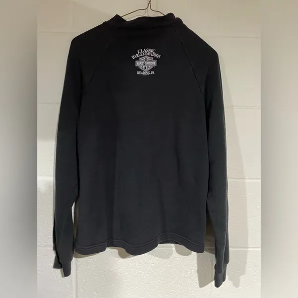 Harley zip up sweater medium - Image 4