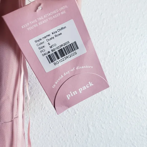 Birdy Grey Mauve Pink Chiffon Bridesmaid One Shoulder Dress New With Tags - Image 7