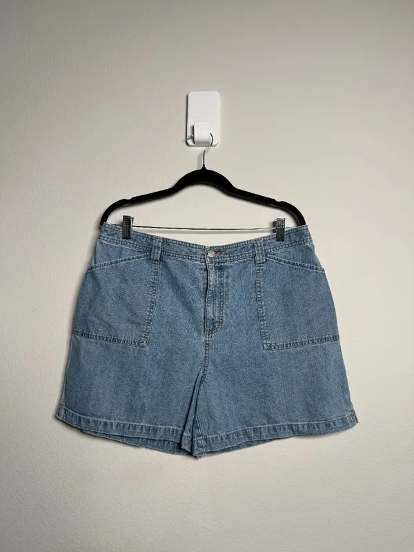 Vintage Denim Blue Jean Shorts - Image 4