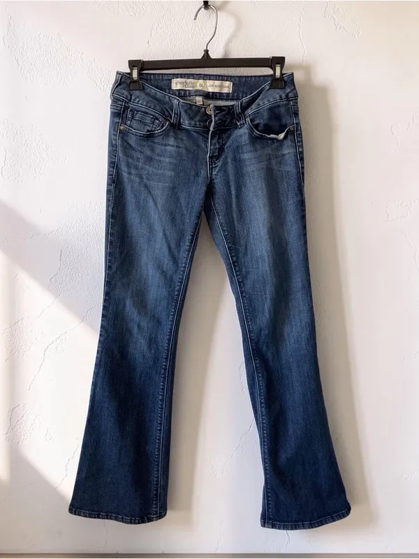Charlotte Russe Low Rise Flare Jeans Y2K Dark Wash Size 2S - Image 3