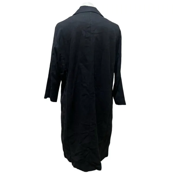 All:Row Women's Black Long Blazer Coat Medium Linen - Image 6