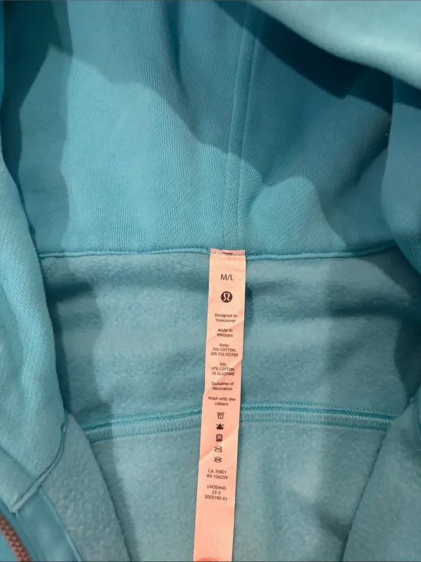 Lululemon Oversized Half Zip Scuba Hoodie Sz M/L - Image 8