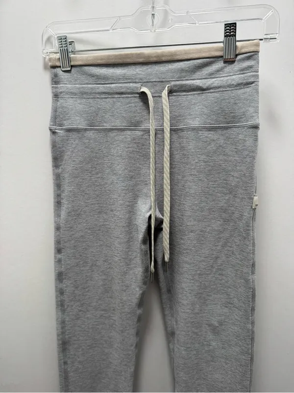 Vuori Light Heather Cream Grey Vibe Elevation Drawstring Leggings VW452 Small - Image 3
