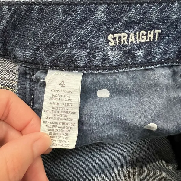 American Eagle Jeans Straight Super Stretch Distressed‎ Holes - Image 6