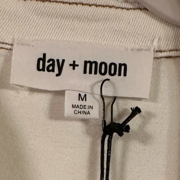 Boutique Day + Moon White Denim Romper - Image 2