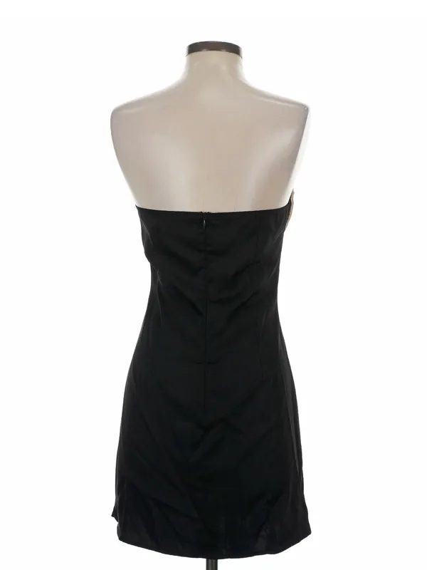 Princess Polly Black Strapless Dress with Cream Bow - Image 2