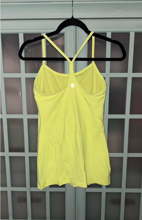 Lululemon Tank Power Y Neon Yellow - Image 2