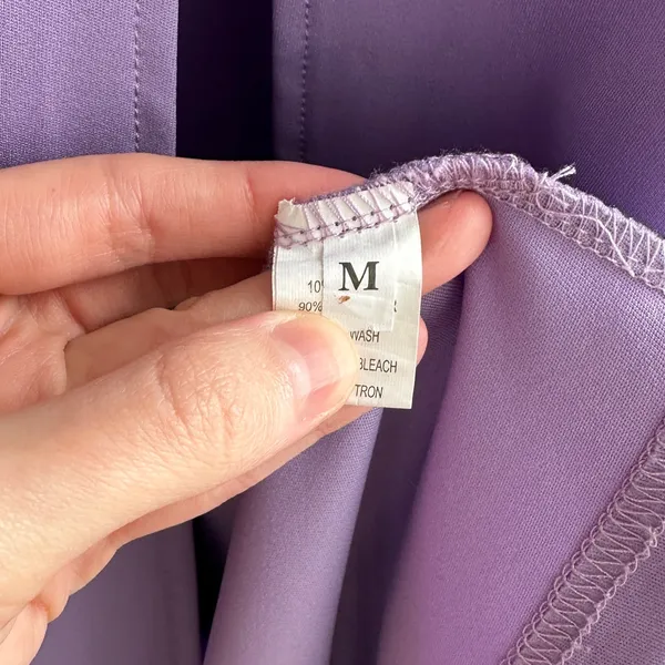 Amazon Lilac Purple Spandex Fitted Sweetheart Neckline Cocktail Dress with Slits, Medium - Image 6