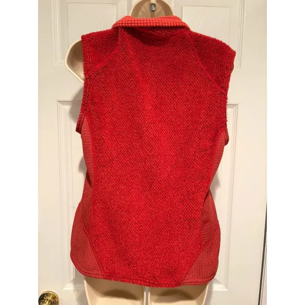 Patagonia R Series Fleece Vest Women’s M Red Zip Regulator Polartec Gorpcore - Image 2