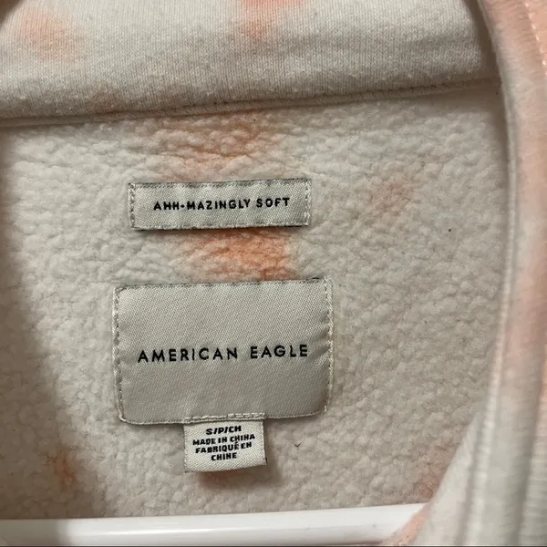 American Eagle Pastel Tie Dye Quarterzip - Image 6