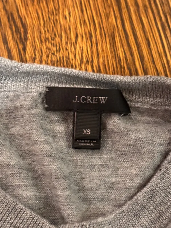 J. Crew Gray Gold Cardigan - Image 3