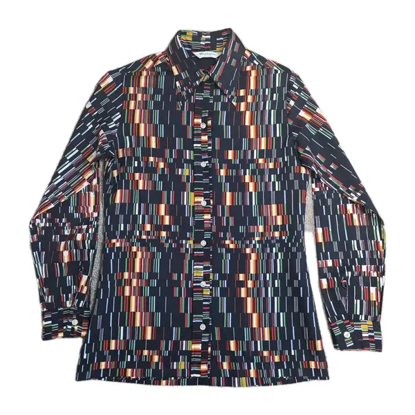 Vintage Wrangler Shirt Womens 32 Multicolor Geometric Button 70s Cowgirl Western - Image 4