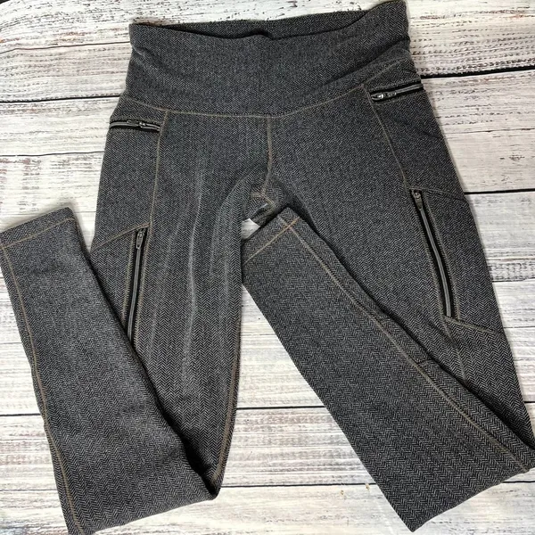 Athleta Herringbone Sly Drifter Tight Leggings Small - Image 3