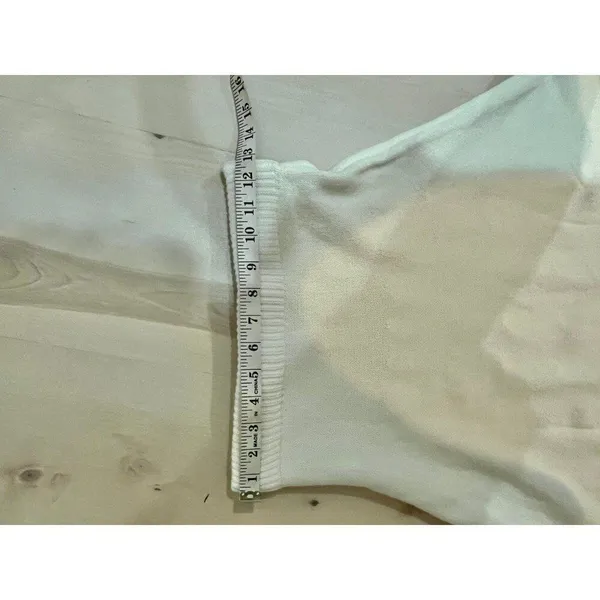 Commense NWT Women Small Cream Knit Midi Skirt Coquette Cottage Minimalist Fall - Image 8