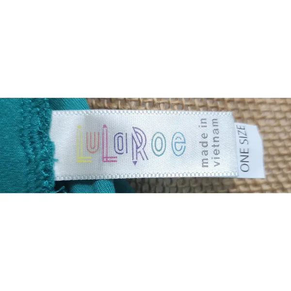 LuLaRoe Leggings One Size OS‎ Turquoise Green Comfort Stretch Casual - Image 3