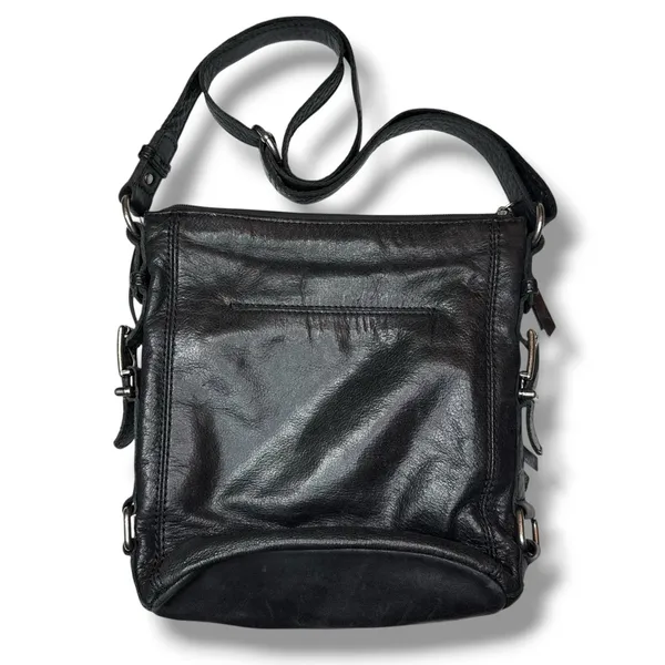 The Sak Iris Leather Hobo Bag‎ Soft Black Leather Charm Happy And Free Crossbody - Image 5