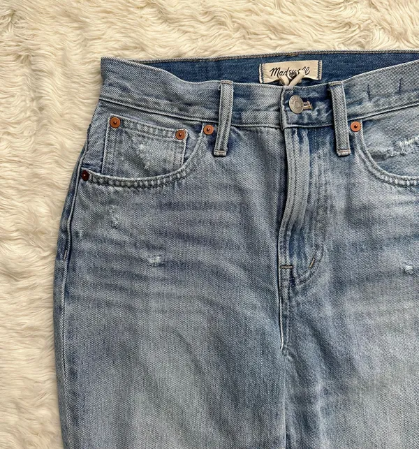 Madewell Jeans The Perfect Vintage in Calabria Wash: Ripped Edition 26 - Image 7