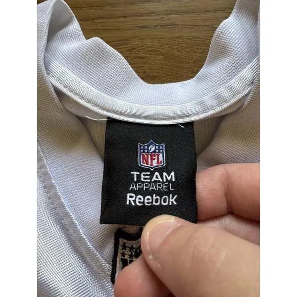 Reebok Green Bay Packers NFL Team Apparel‎ White Jersey Women Size Measured - Image 3