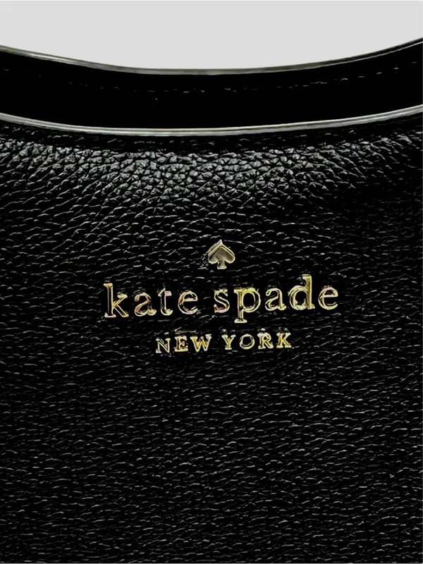 Kate Spade New York Black Pebble Leather Aster Shoulder Bag - Image 9