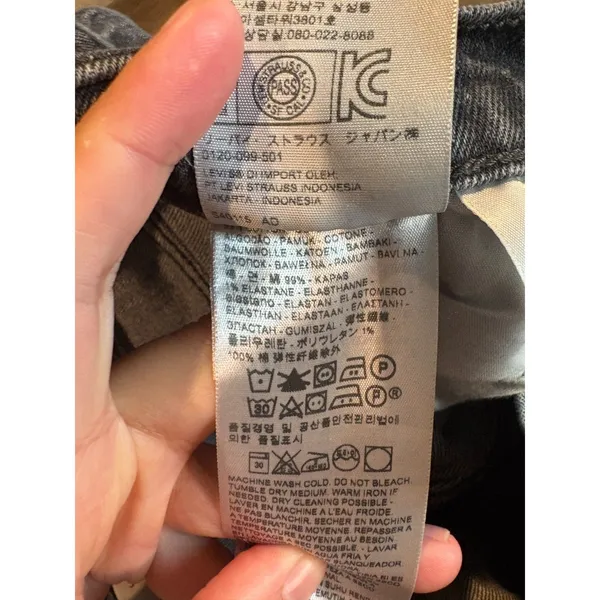 Levi's washed black Wedgie jeans - Image 7