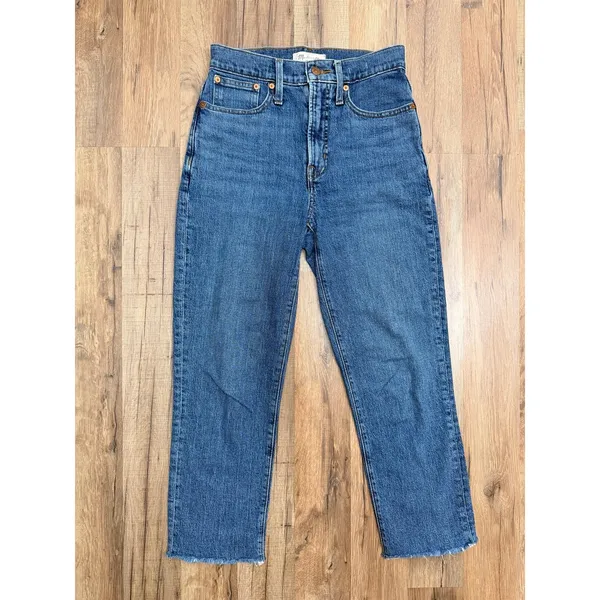 Madewell The Perfect Vintage Jean‎ Women's Sz 24 High Rise Raw Hem Denim - Image 3