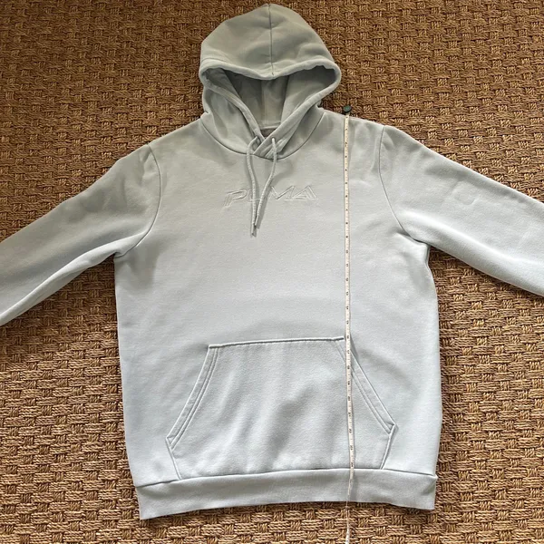 Puma Men’s Medium Hoodie Light Blue - Image 7