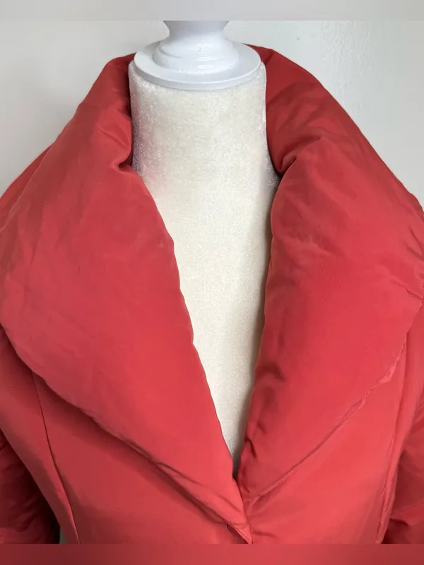 Talbots Petites Short Puffer Jacket Down/Feathers Size Medium  Shawl Collar - Image 2