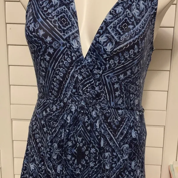 Motherhood Maternity Navy Patterned Maxi Dress - Image 3