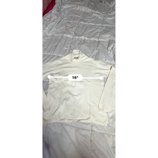 Eddie Bauer Women's‎ Turtleneck Cream Size S A1-0038 - Image 4
