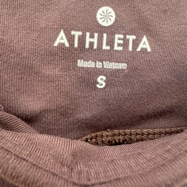 Athleta Brown High Rise Leggings S Side Pockets Athletic Yoga - Image 4