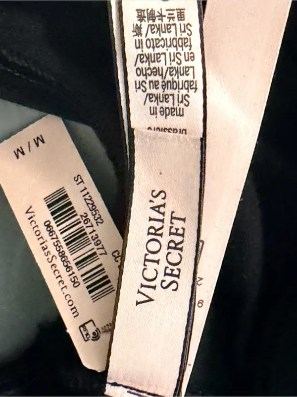 Victoria's Secret Shine Patch High-Neck Racerback Bralette Size Medium black - Image 8