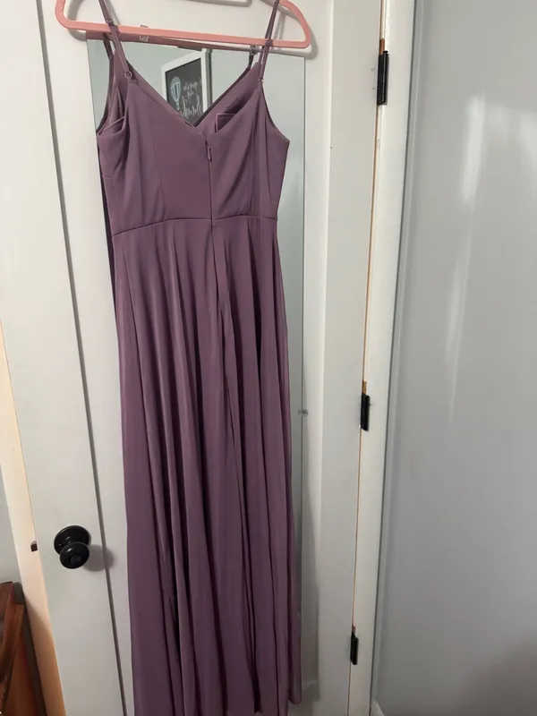 Purple Bridesmaid Azazie Dress - Image 2