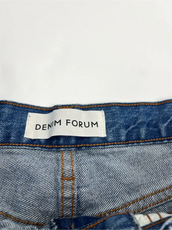 Denim Forum The Ex-Boyfriend High Rise Denim Cutoff Short Womens 25 Button-fly - Image 2