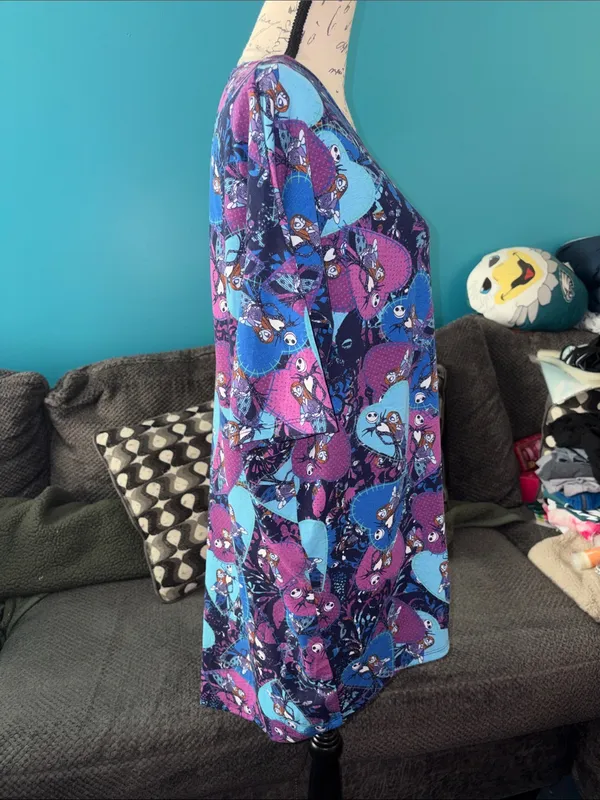 LuLaRoe Disney "The Nightmare Before Christmas" Irma Tunic, Medium - Image 3