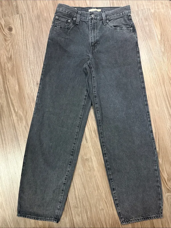Levi’s Premium Baggy Dad Jeans 26 Boot Barn Black Big E $128 - Image 2